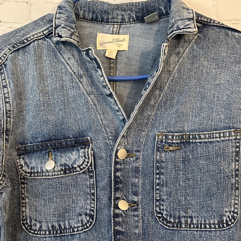 Universal Thread Baggy Denim Jumpsuit NWT - Picture 7 of 15